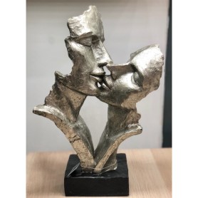 SCULTURA POLIRESINA BACIO PLATINUM