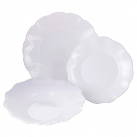 SERVIZIO PIATTI 18 PZ OPALINO SMERLATO