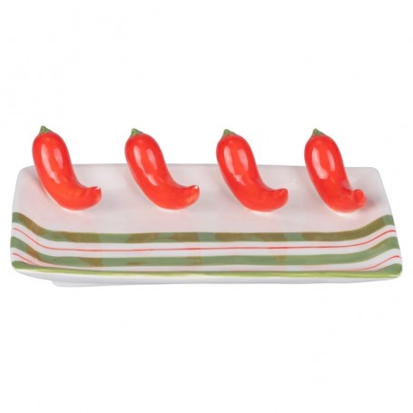 PIATTO FRUITLIFE PEPERONCINO 22,5X13CM