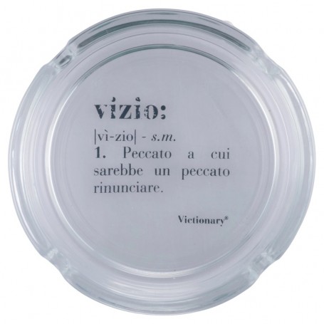 POSACENERE IN VETRO VICTIONARY 10 CM