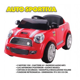 AUTO SPORTIVA 12V ROSSA