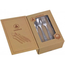 LAGUIOLE SET POSATE 24PZ MOT.VENEZIANO